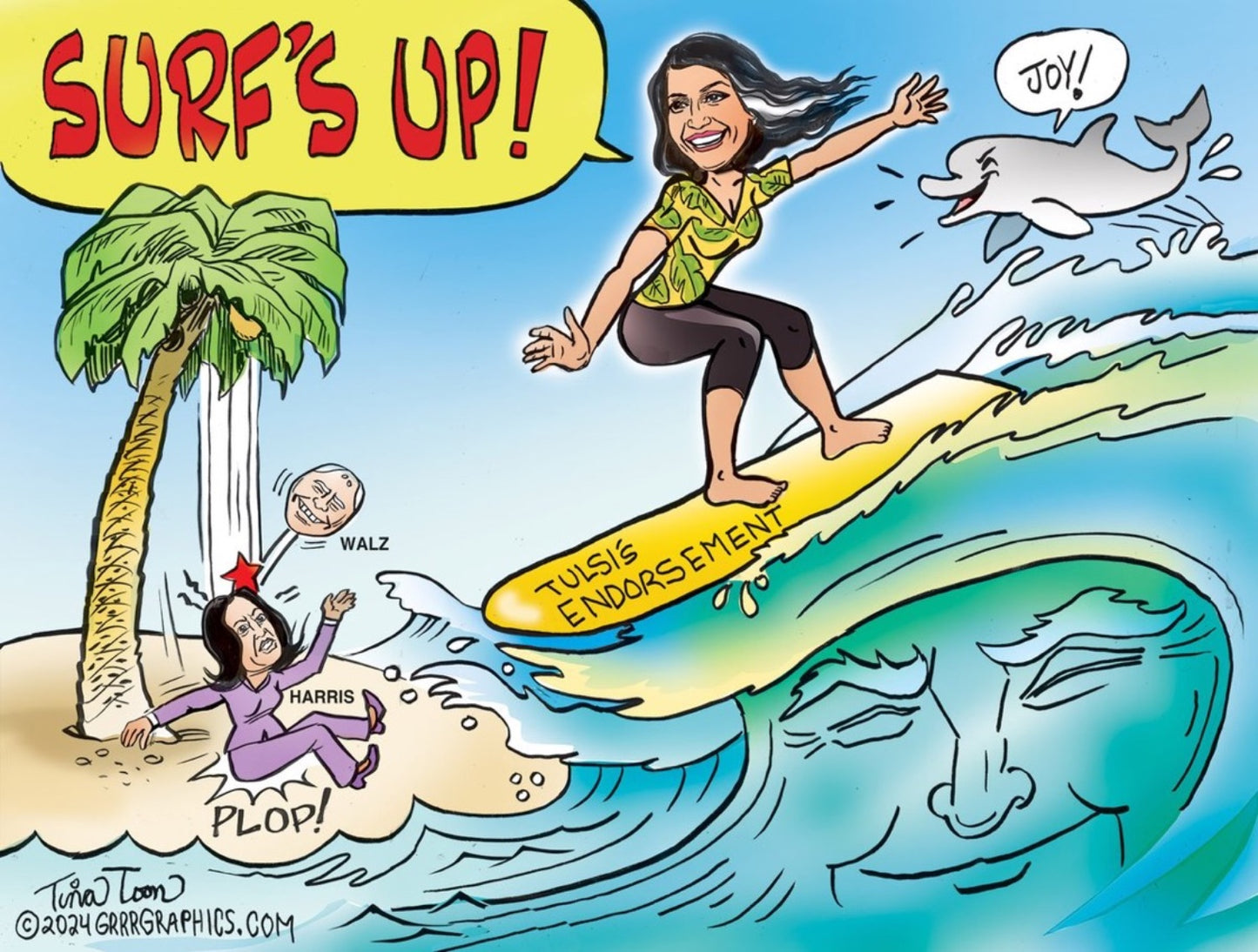 T-SHIRT - Surf’s Up, Tulsi