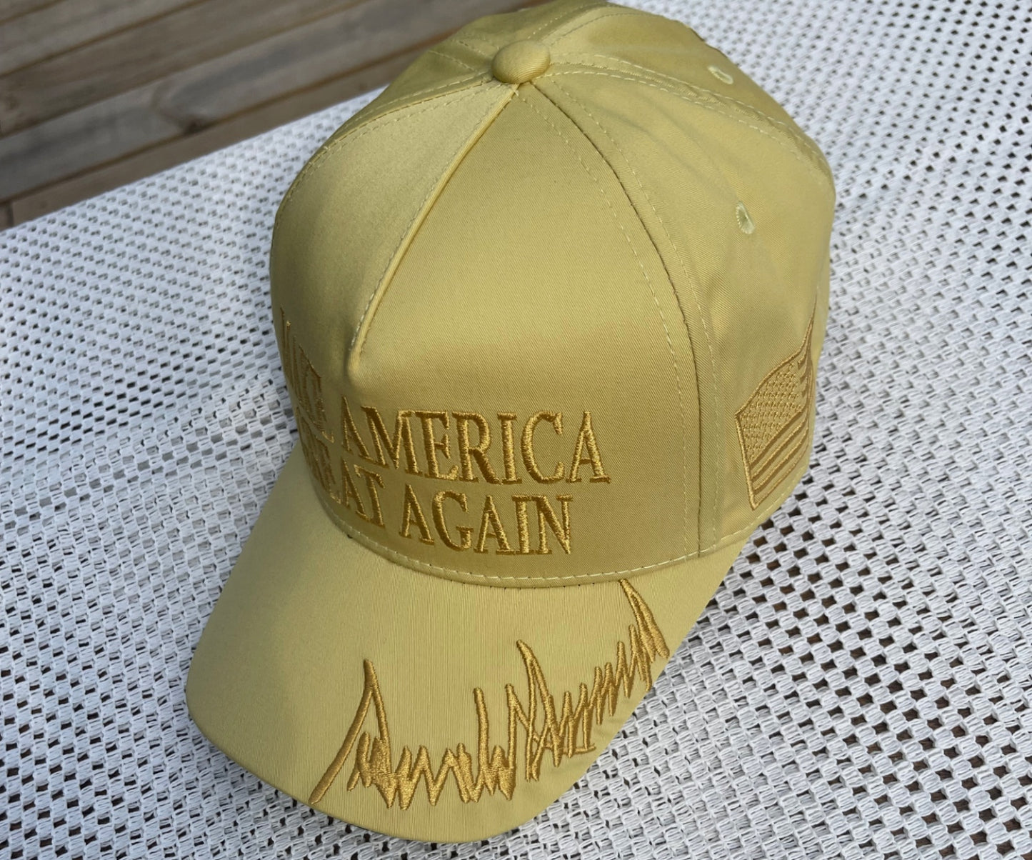 HAT - Made in USA , honey