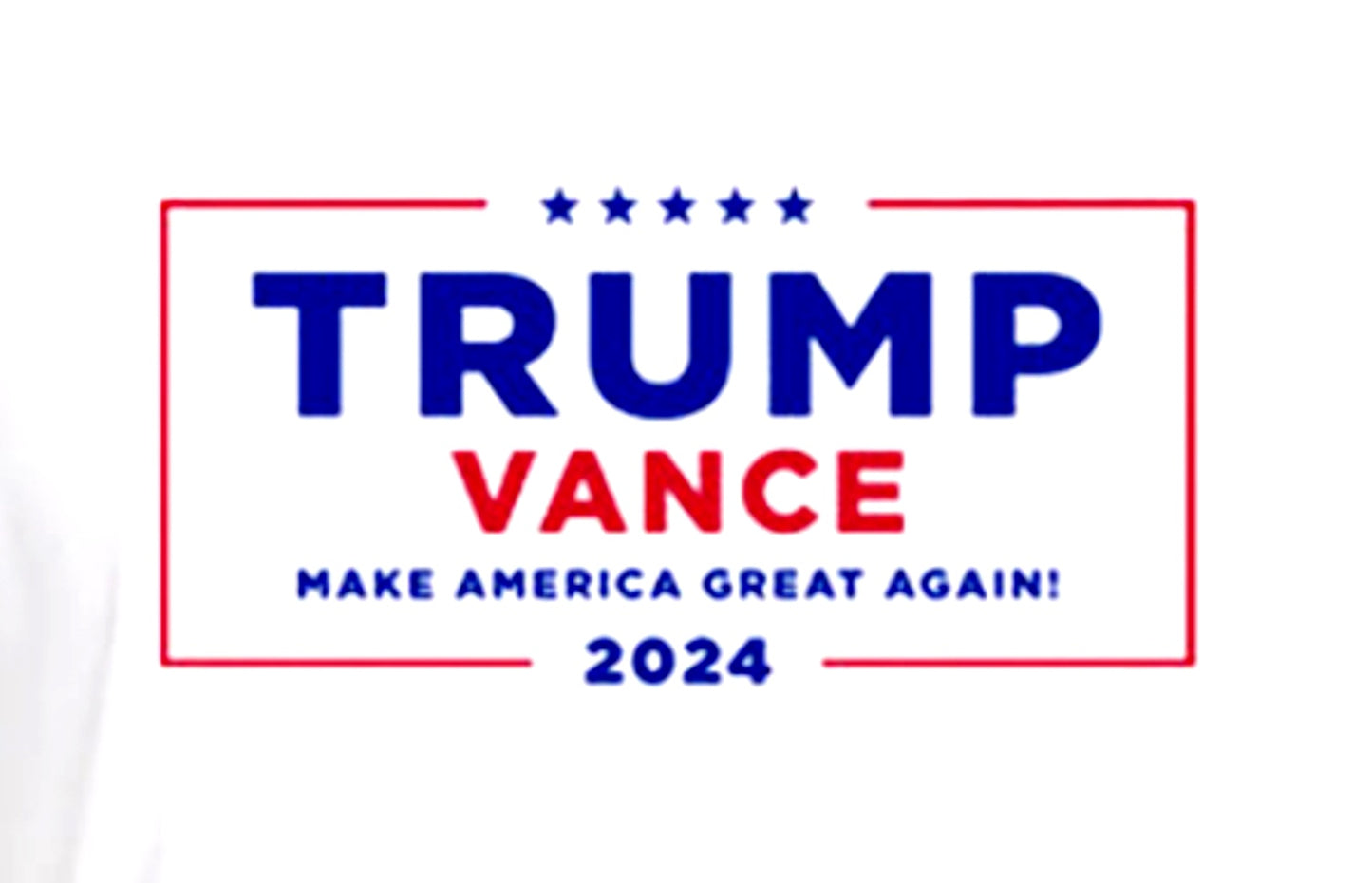 T-SHIRT - Trump/Vance,24, white